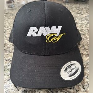 Raw athletic Black Mesh Trucker Hat